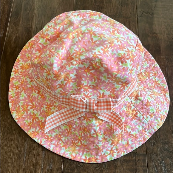 Floral Pink and Orange Bucket Hat - Picture 1 of 4
